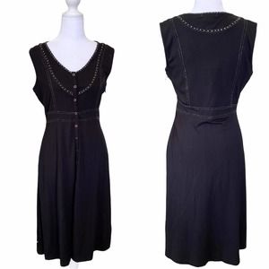 BCBGmaxazria Size S Beaded Black Casual Dress